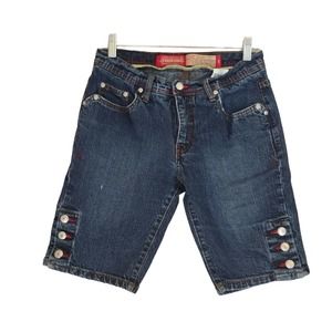 Farm Girl 5 Pocket Low Rise Sadie Side Button 8 Shorts Farm Boy Co-op